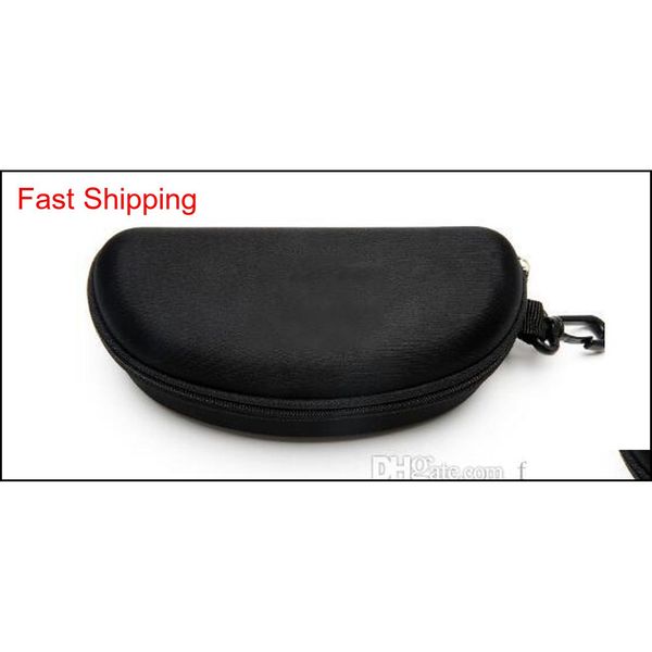 

hard case zipper hook sunglasses box compression glasses case black metal plastic sports sun glasses case qylzoh beauty888