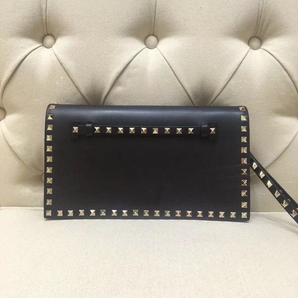 

new fashion handbag chain bags lady bag date bag gold rivet valentines rivet rockstuds small envelope nude pink silver red wine white colors
