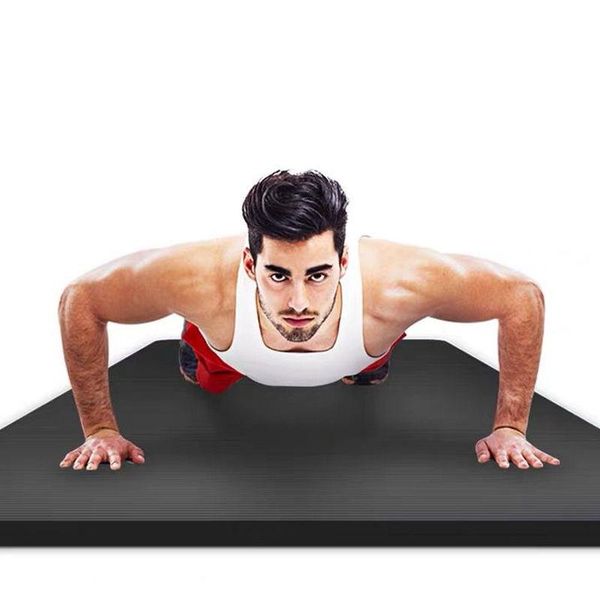 

yoga mats men's fitness mat thick non-slip beginner home gymnastics yogo 15mm gym