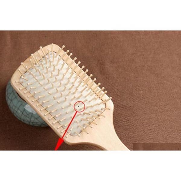 

wood comb professional healthy paddle cushion hair loss massage brush hairbrush scalp hair care hea qylapv sweet07, Silver