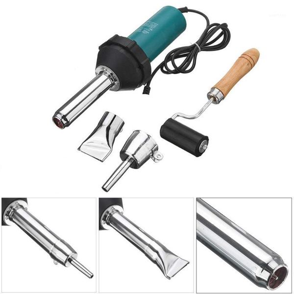 

1080w welder air gun station adjustable temperature hair dryer soldering iron welding heat gun torch & 2 nozzle & roller1