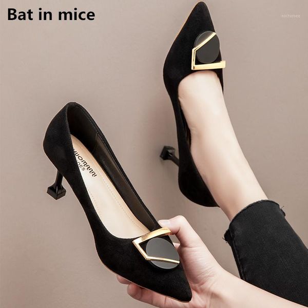 

spring autumn women high heels shoes women female pointed toe thin heels shoes pumps party dress sandals mujer w1691, Black