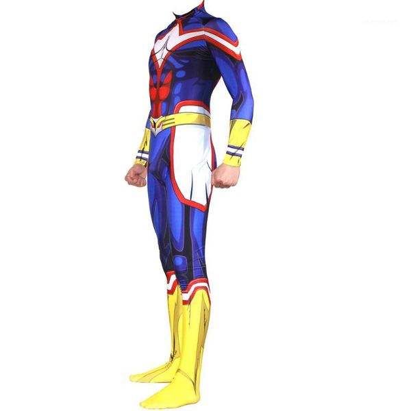 

stage wear anime my hero academia boku no cosplay costume allmight zentai bodysuit suit jumpsuits1, Black;red