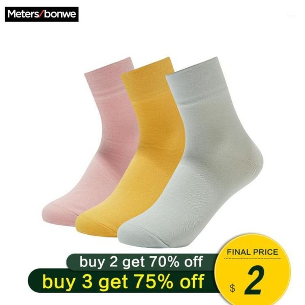

metersbonwe female cotton socks candy colours knitting mid length socks women spring fall girl ladies festival gifts accessories1, Black;white