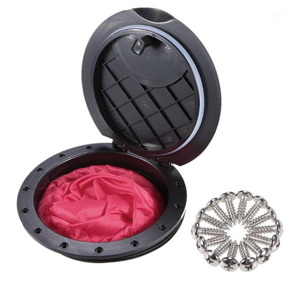 

rafts/inflatable boats 9 inch marine cover pull out deck plate hole kit hatch with cat bag for kayak boat fishing rigging accessories1