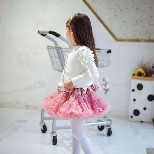 

new ins spring children's and cardigan autumn feather buckle girls lovely coat fashion sweater qthf, Blue