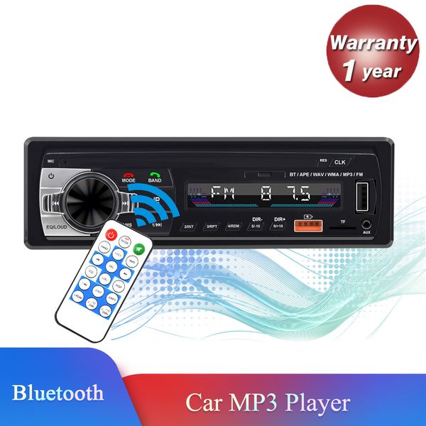 1 Din Car Radio Player Stereo Digital Bluetooth Video Player MP3 FM Audio ISO USB / SD con in ingresso Dash Aux