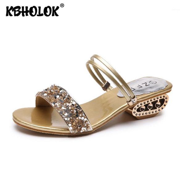 

sandals rhinestone sequins high-heeled 2021 summer luxury shoes women designers high heel sandal fashion gladiator sandal1, Black