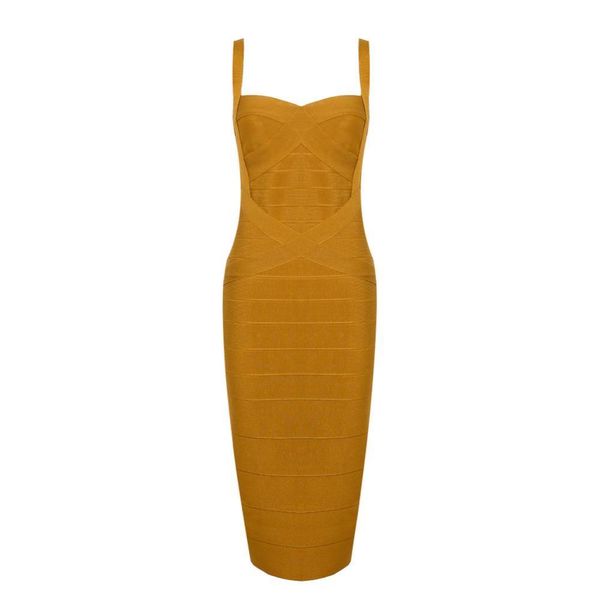 

deer lady winter bandage dresses new bodycon celebrity evening party dress midi v neck white bandage dress spaghetti lj201124, Black;gray