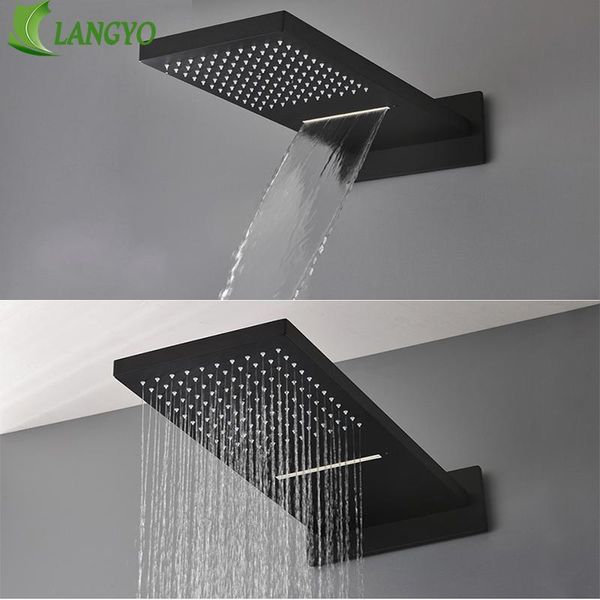 

черный 16 ультратонкие из нержавеющей стали 304 из нержавеющей стали водопад осадков насадка для душа квадратный настенный распылитель sqcwz