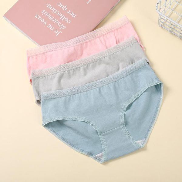 

women's panties underwear women cotton girl briefs panty calcinha solid color for lingers1, Black;pink