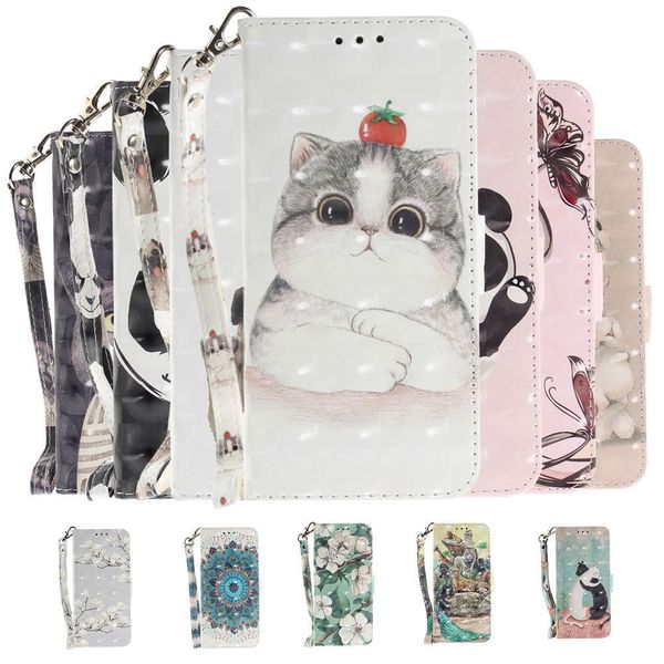 

qasuitable for samsung a90 5g color painting a70s a51 a71 s20 mobile phone case a20s protection 3d leather case a10slk