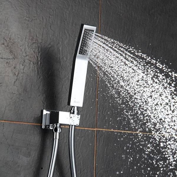 

solid brass square chrome hand held shower head water saving shower faucet bathroom accessories b 1517 wmtnom