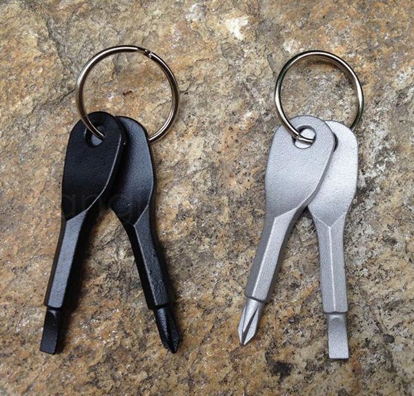 

2 шт. / установленные отвертки клайчан открытый карманный мини-отвертка набор клавиш кольцо с нанесенными шлицевыми филипсами ключ bbyvec