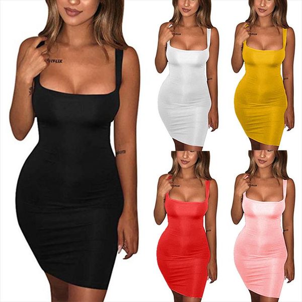 

летнее сексуальное платье 2020 повязку bodycon bodycon без рукавов вечерняя вечеринка клуб мини женские платья повседневная женская одежда п, Black;gray