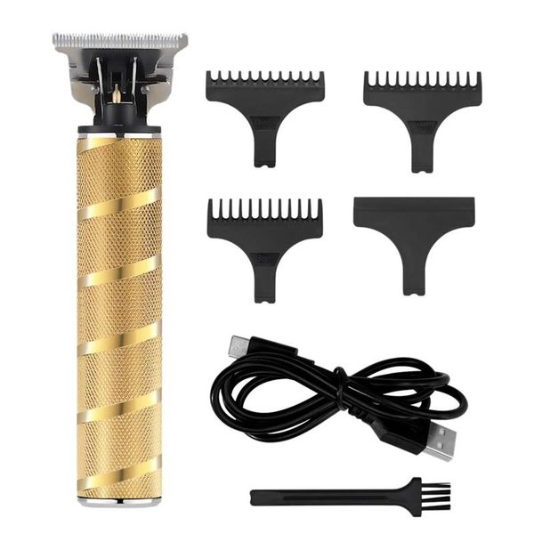 

usb rechargeable hair clipper electric hair trimmer cordless shaver trimmer 0mm men barber cutting machine