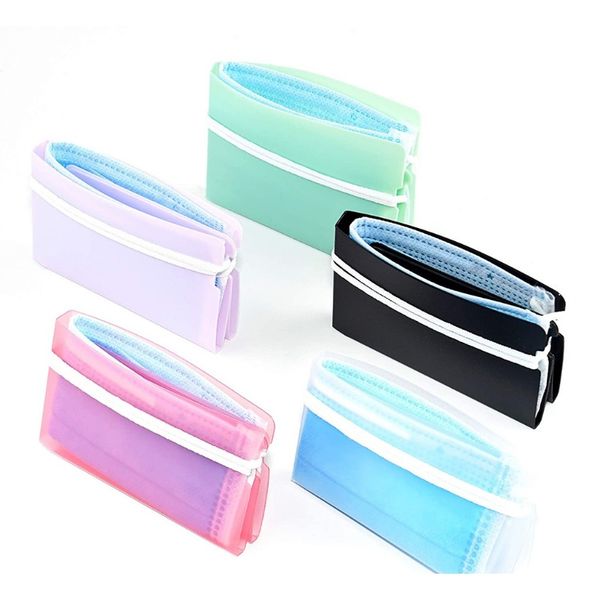 

mask cover green box masks cute box mask storage clip foldable storage bag portable disposable face masks storage organizer d3 bbypko