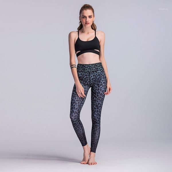 

yoga outfits fashion personality legging leopard print leggings female polyester spandex sportes fitness pants1, White;red