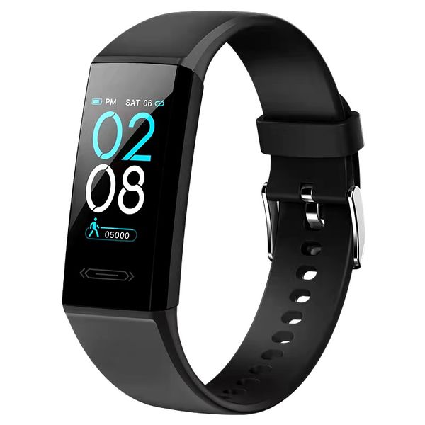 

new version fitness touchable bracelet smart body temperature heart rate blood pressure wristband exercise record sports tracker 10302