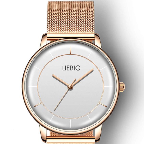 

waterproof new quartz fashion simple men's watch korean business automatic boys' quartz watch, Slivery;brown