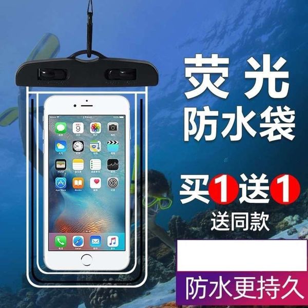 

phone in waterproof rider's mobile bag rainy days