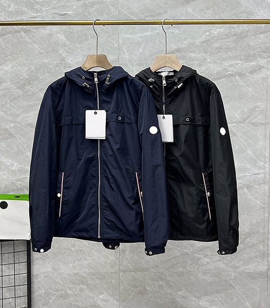 

22ss spring mens jacket three logos on the chest jakcets france luxury brand coat size m-xxxl, Black;brown