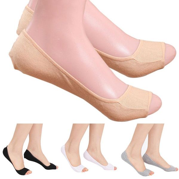 

socks & hosiery fashion lovely women modal elastic invisible liner no show peds low cut peep toes open toe 88 xrq88, Black;white