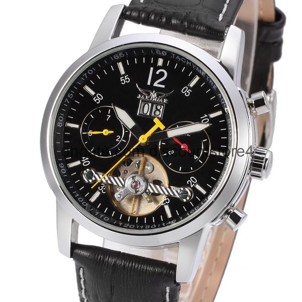 

jargar automatic mechanical watch men's watch men's watch, Slivery;brown