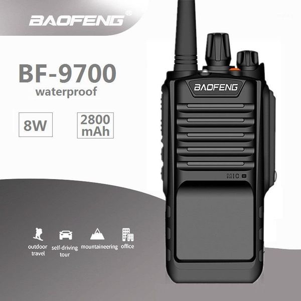 

8w baofeng bf-9700 waterproof walkie talkie long range uhf 2800mah ham cb radio hf transceiver radio station comunicador 97001