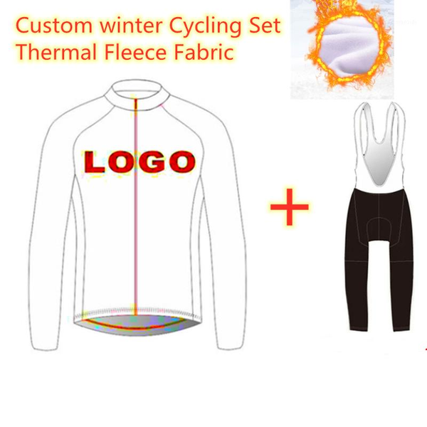 

racing sets cycling jerseys competition grade custom design thermal fleece winter long sleeve 9d pad bib pants sports set1, Black;blue