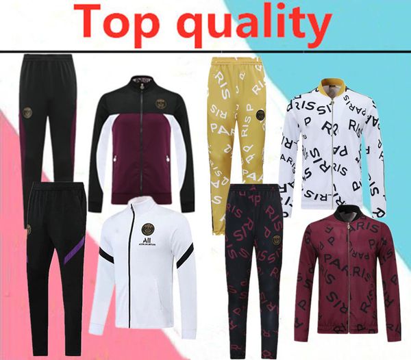 

2020 2021 paris jordam cavani jacket soccer training suit 2020 2021 paris mbappe verratti long zipper jacket tracksuit, Black