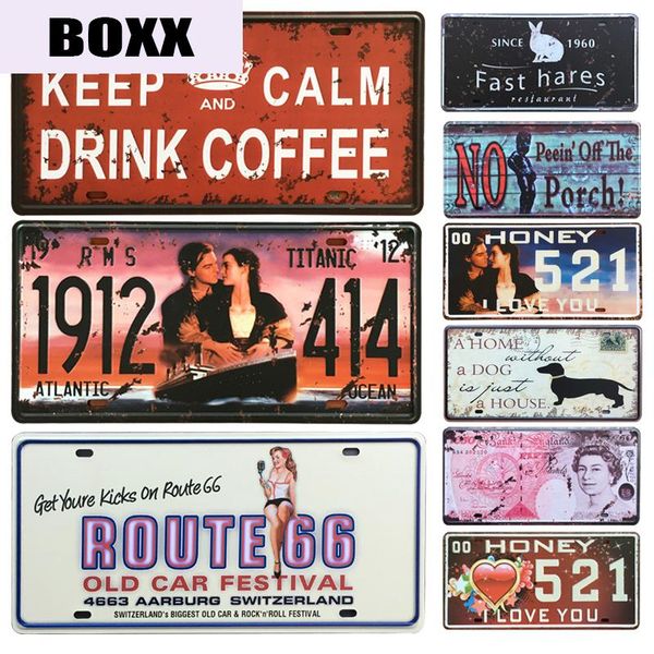 

новый винтаж сохраняйте спокойствие / титанические автомобильные металлические знаки олова домашний декор винтажные знаки олова паб винтажны