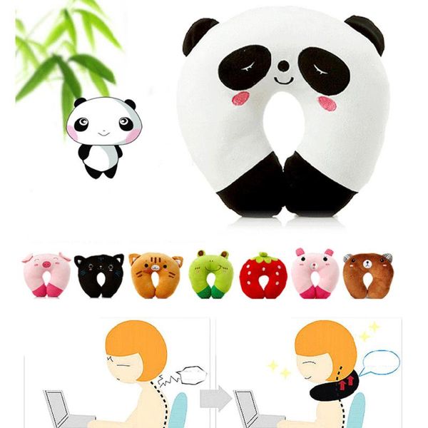 

u-shaped plush sleep neck pillow office cushion cute lovely travel pillow gift