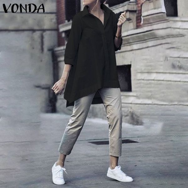 

office ladies women casual lapel neck party shirts blouse plus size blusas summer bohemian tunic s-5xl y200622, White