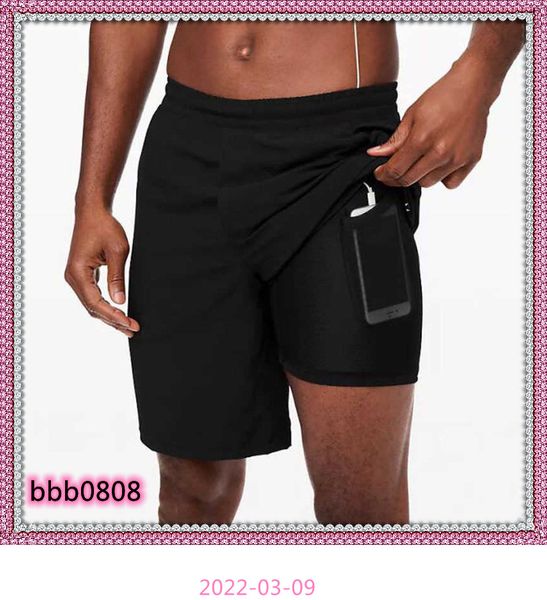 

008 men running shorts pace outdoor workout tights pant outfit 2-in-1 stealth sports gym yoga fitness pants male brand sweatpant, Black;blue