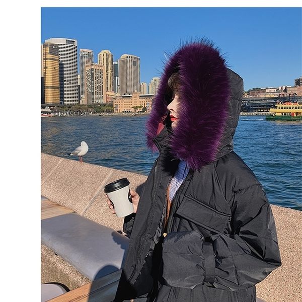 

new down jacket women's short small drawstring waist short student cotton jacket 201027, Black