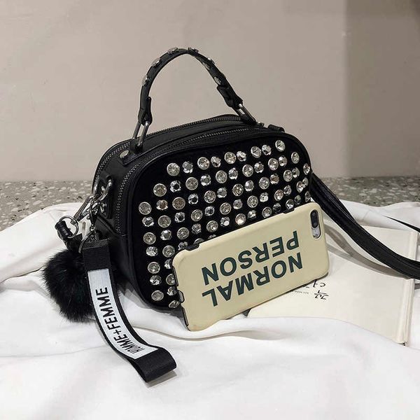 

bag showecomfort01 2022super flash leather shoulder full diamonds lady crossbody bag luxury handbags women bags designer sac main femme
