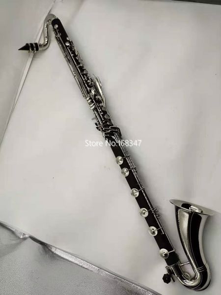 

brand new margewate low c clarinet silver plated keys bass clarinet professional musical instrument with case ing