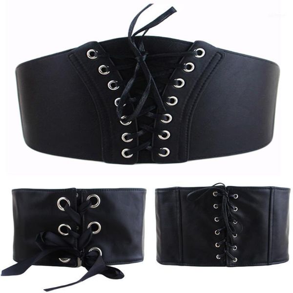 

womens super wide girdle belts elastic stretch corset waistband belt black bltll03301, Black;brown