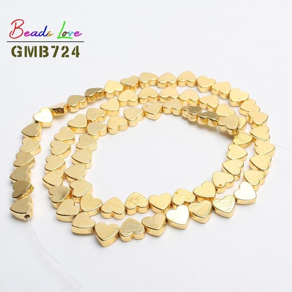 

5x6mm natural heart shape hematite beads for jewelry making natural stone beads diy bracelet necklace jewellery 68pcs/lot 15'' jll