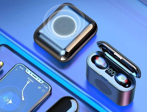 

t new f9 headset wirels bluetooth in one mini audio