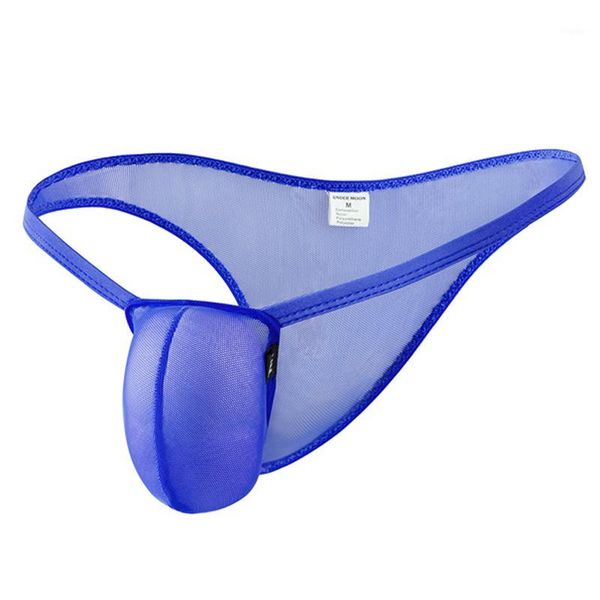 

men's u convex men briefs breathable mesh elastic low waist moisture wicking underwear underpants mesh transparent1, Black;white