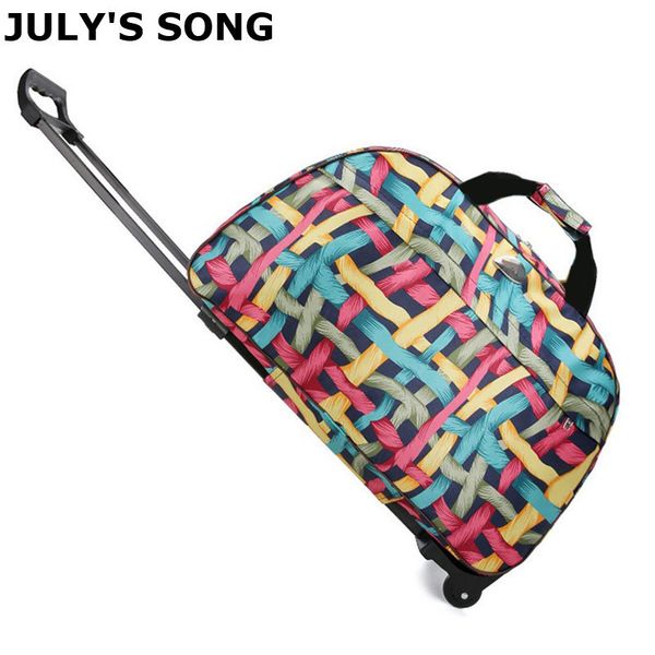 

july's song travel bag big capacity suitcase with wheels business use portable rolling bags plane outdoors use lj201118