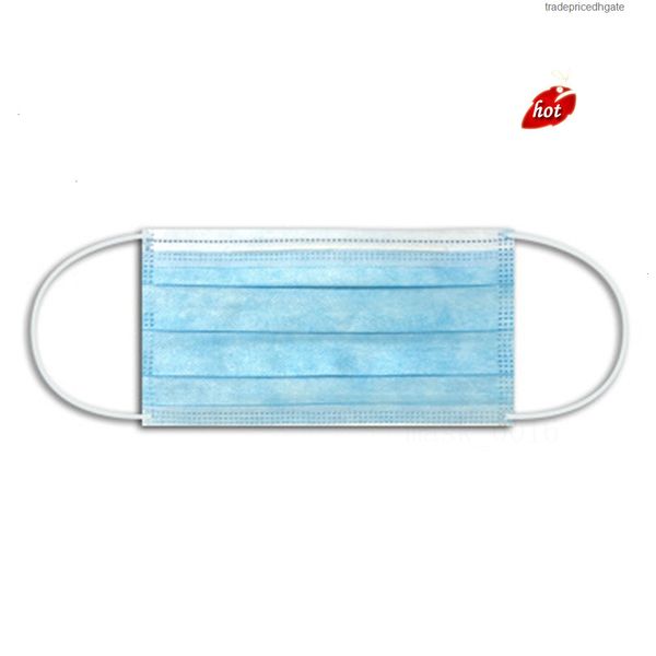 

face disposable woven blue 700pcs pm2.5 non lot 3 layers dustproof earloop mouth masks 50pcs household ha001 3fs9