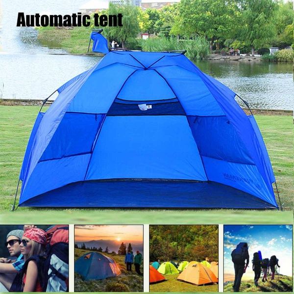 

tents and shelters 1-2 people fully automatic camping tent windproof waterproof couple outdoor instant setup 4 season