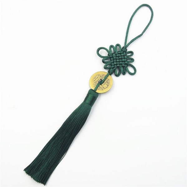 

10pcs multicolor polyester chinese knots copper money tassels diy jewelry curtain garments decorative accessories craft tassels h bbytkl