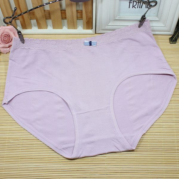 

women's and girls' large lace underwear jacquard cotton briefs, Black;pink