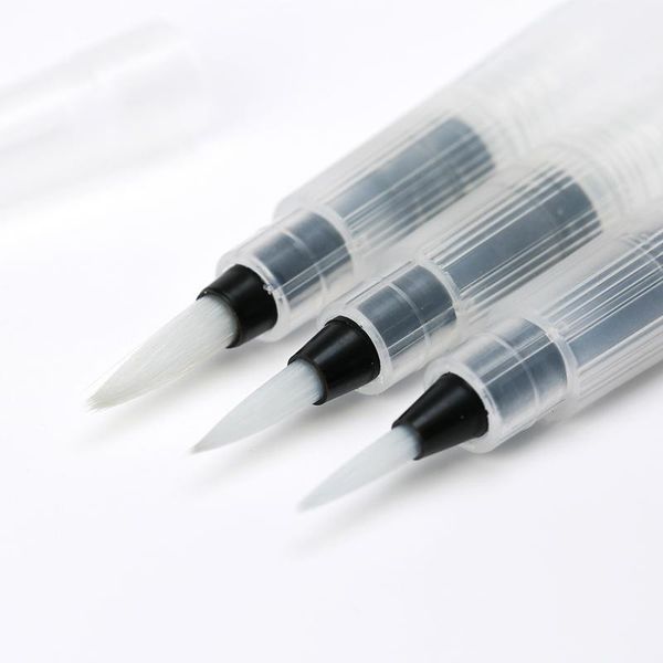 

акварельная ручка круглая мягкая щетка pen set размер среднего арт заполнить чернила водяная щетка пера плоский nib акварель роспись искусст, Black;red