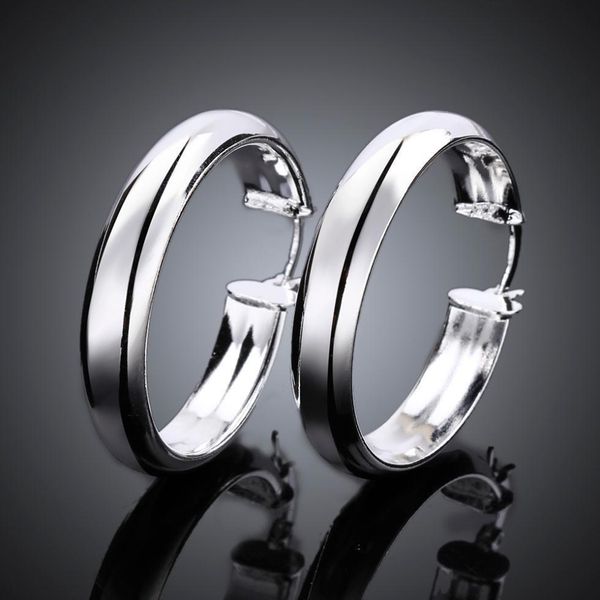 

wholesale charm fashion hook women lady wedding circle silver color earrings jewelery cute nice christmas e595 h bbyvii, Golden