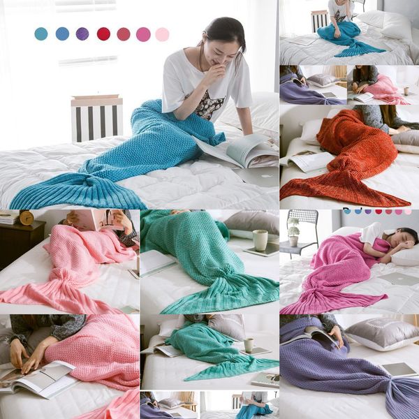 

mermaid sofa knit blanket quilt rug cocoon sleeping sack tail blankets 4 nsuha